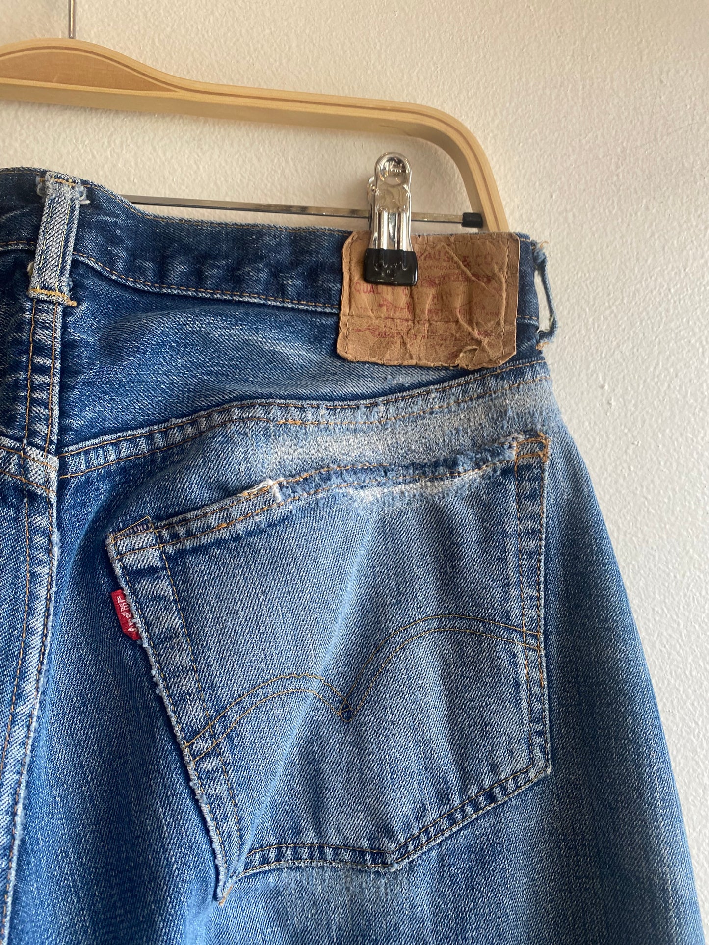 Vintage Early 1970’s Levi’s “Big E” 501 Selvedge Denim Jeans