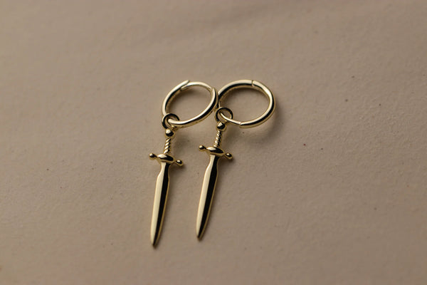 Dagger Hoop Earrings By La Lovely