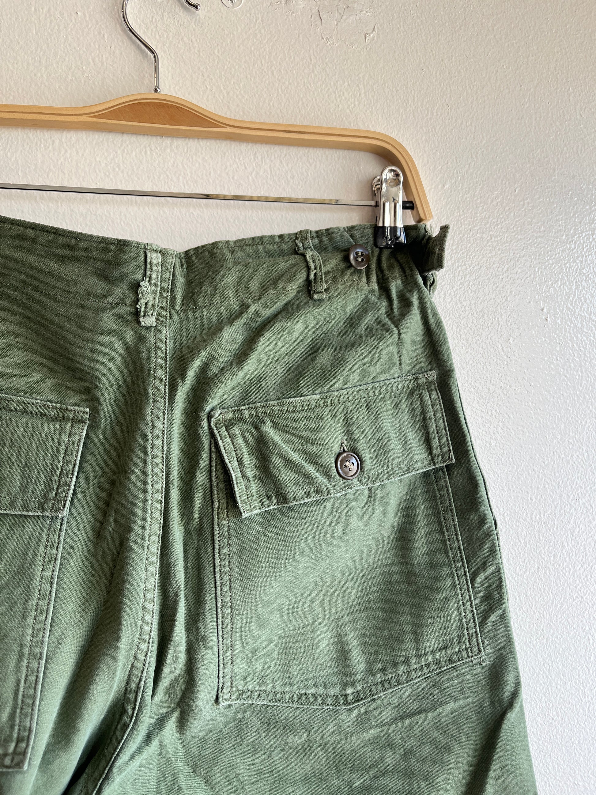 Vintage 1960’s OG-107 Military Fatigue Trousers - La Lovely Vintage 