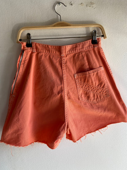 Vintage 1950’s Salmon Side-Zip Shorts