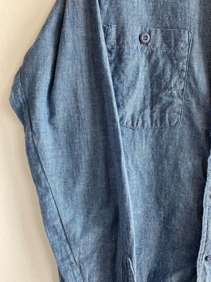 Vintage 1960’s Madewell Chambray Button Up Shirt
