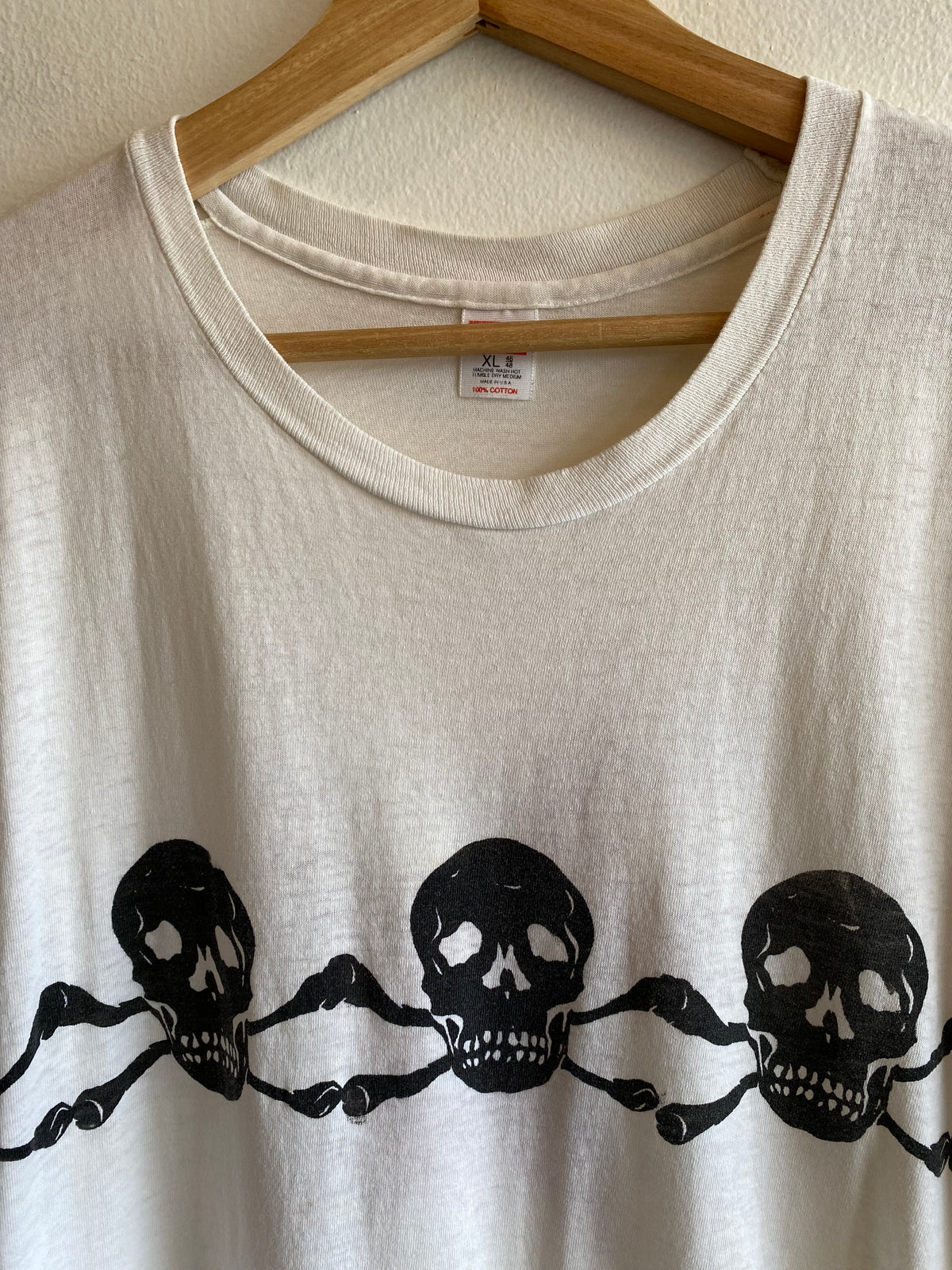 Vintage 1980’s Hanes T-Shirt with Modern Skull Stripe
