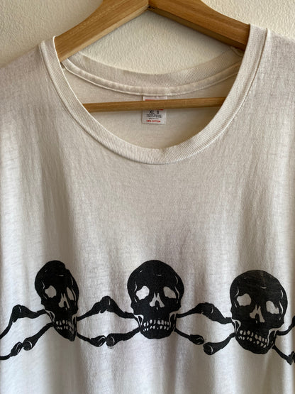 Vintage 1980’s Hanes T-Shirt with Modern Skull Stripe