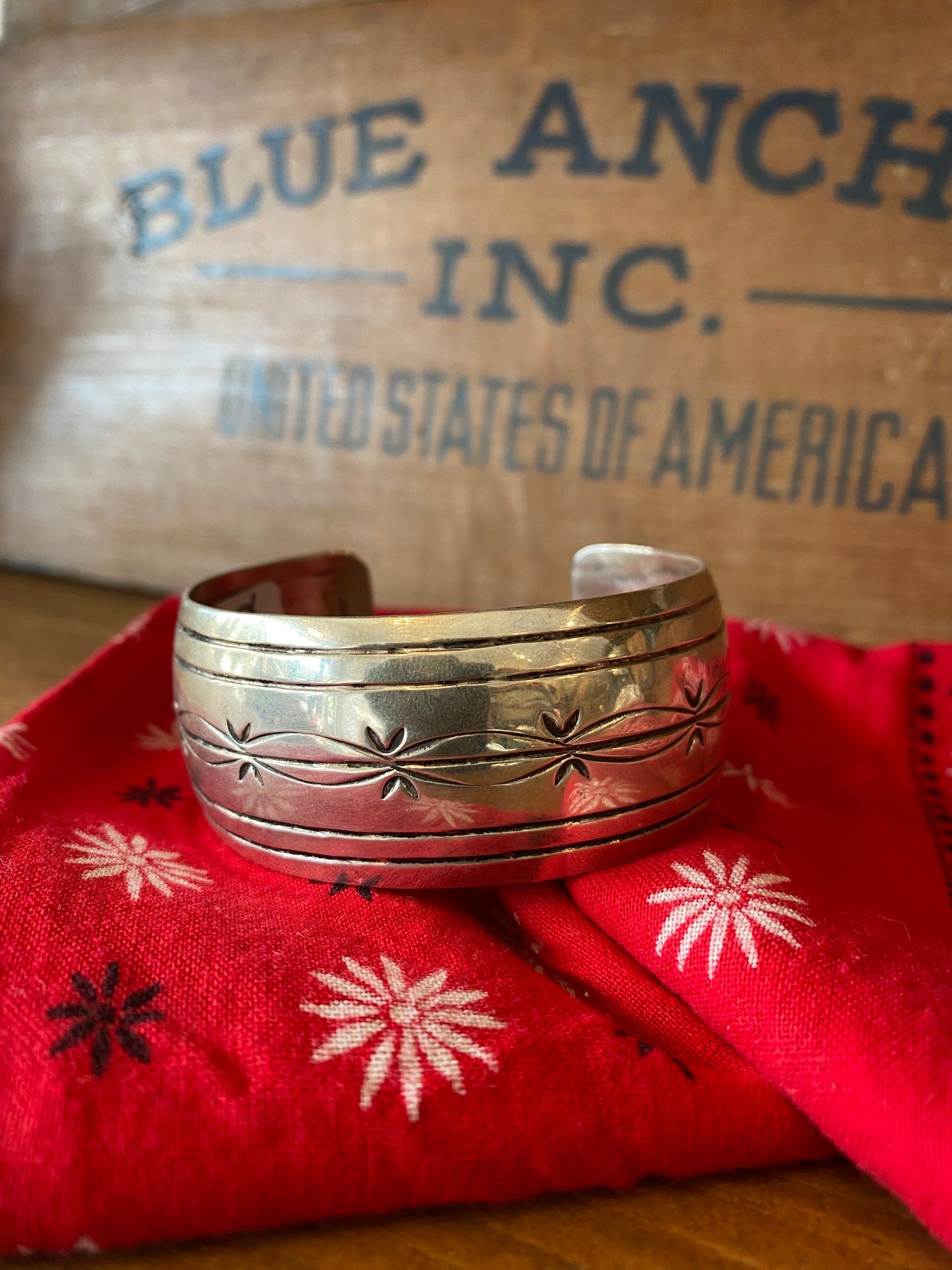 Vintage Sterling Silver Cuff