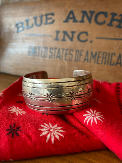 Vintage Sterling Silver Cuff