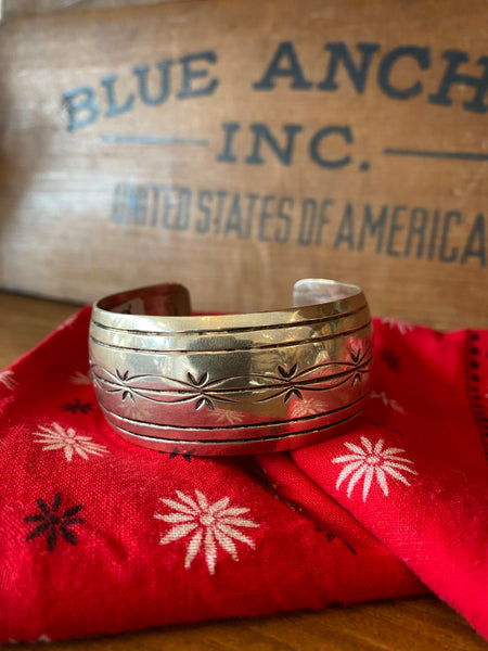 Vintage Sterling Silver Cuff