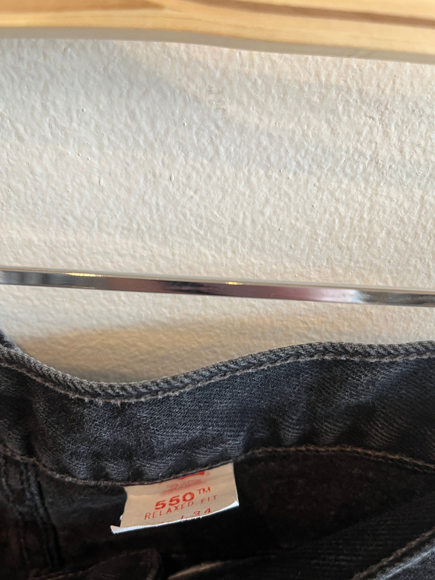 Vintage 1990's Levi’s 550 Black Denim Jeans