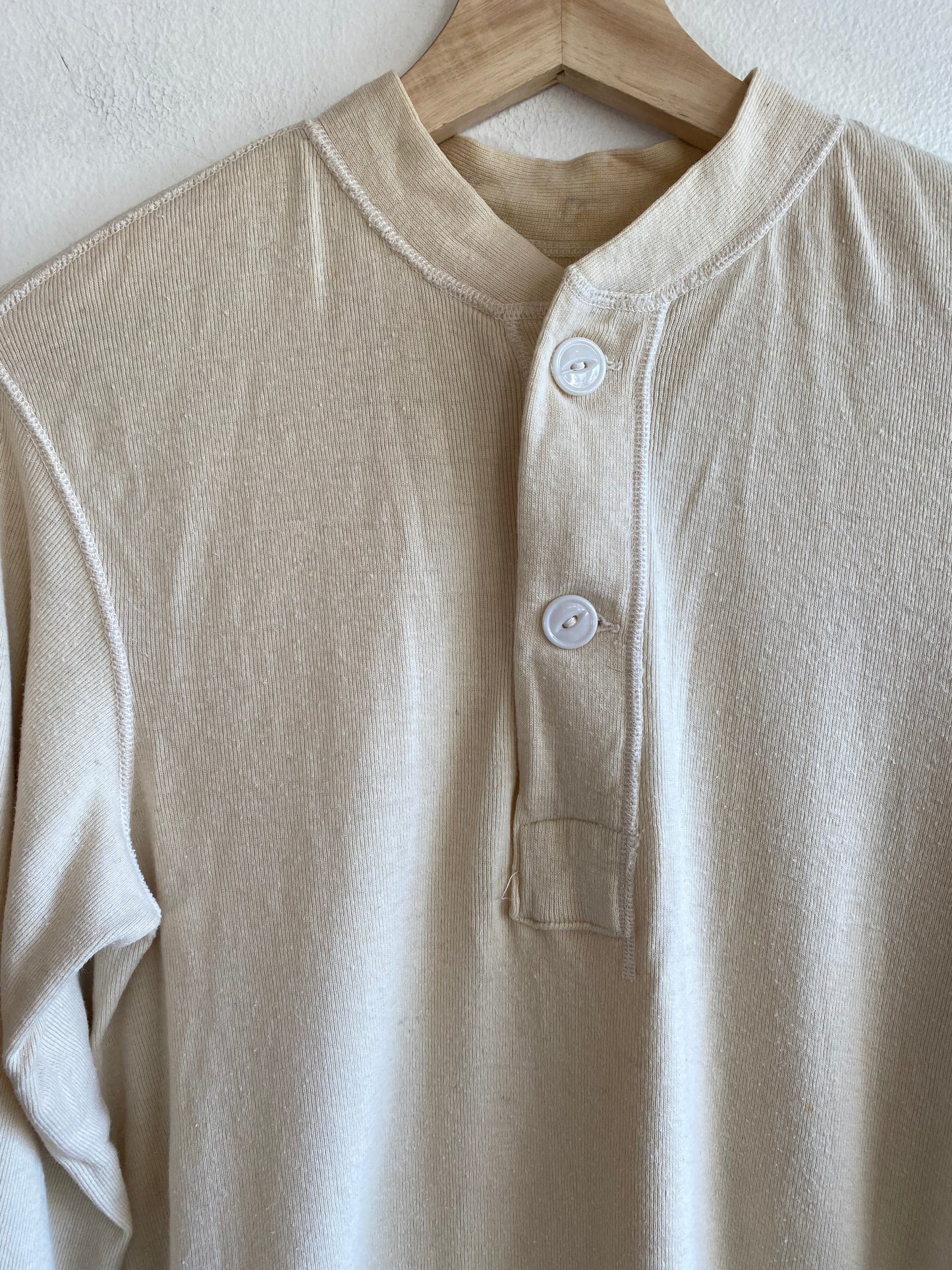 Vintage 1960’s Two-Button Military Issue Thermal Shirt