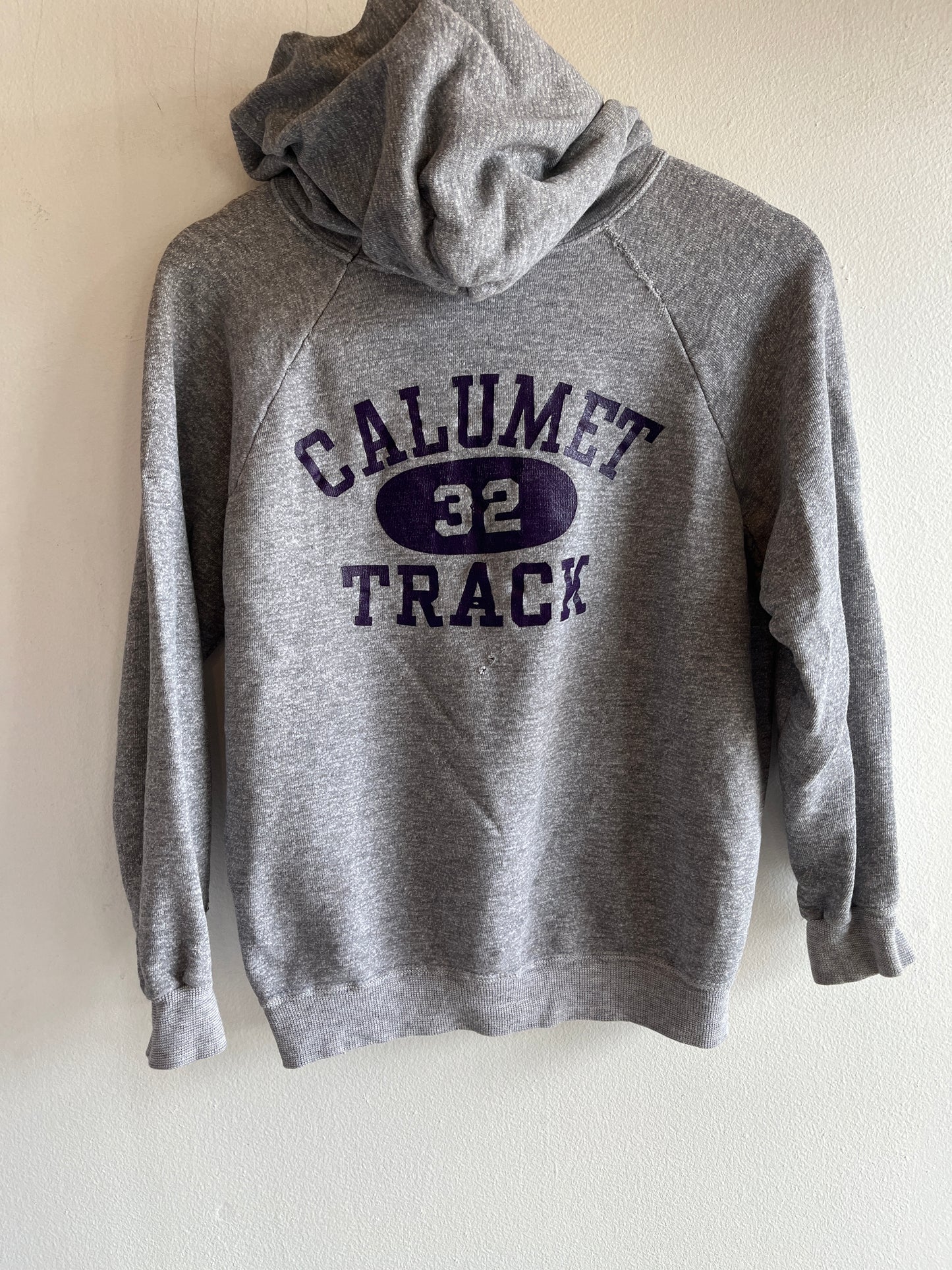 Vintage 1960/1970’s Calumet Track Hooded Sweatshirt - La Lovely Vintage 