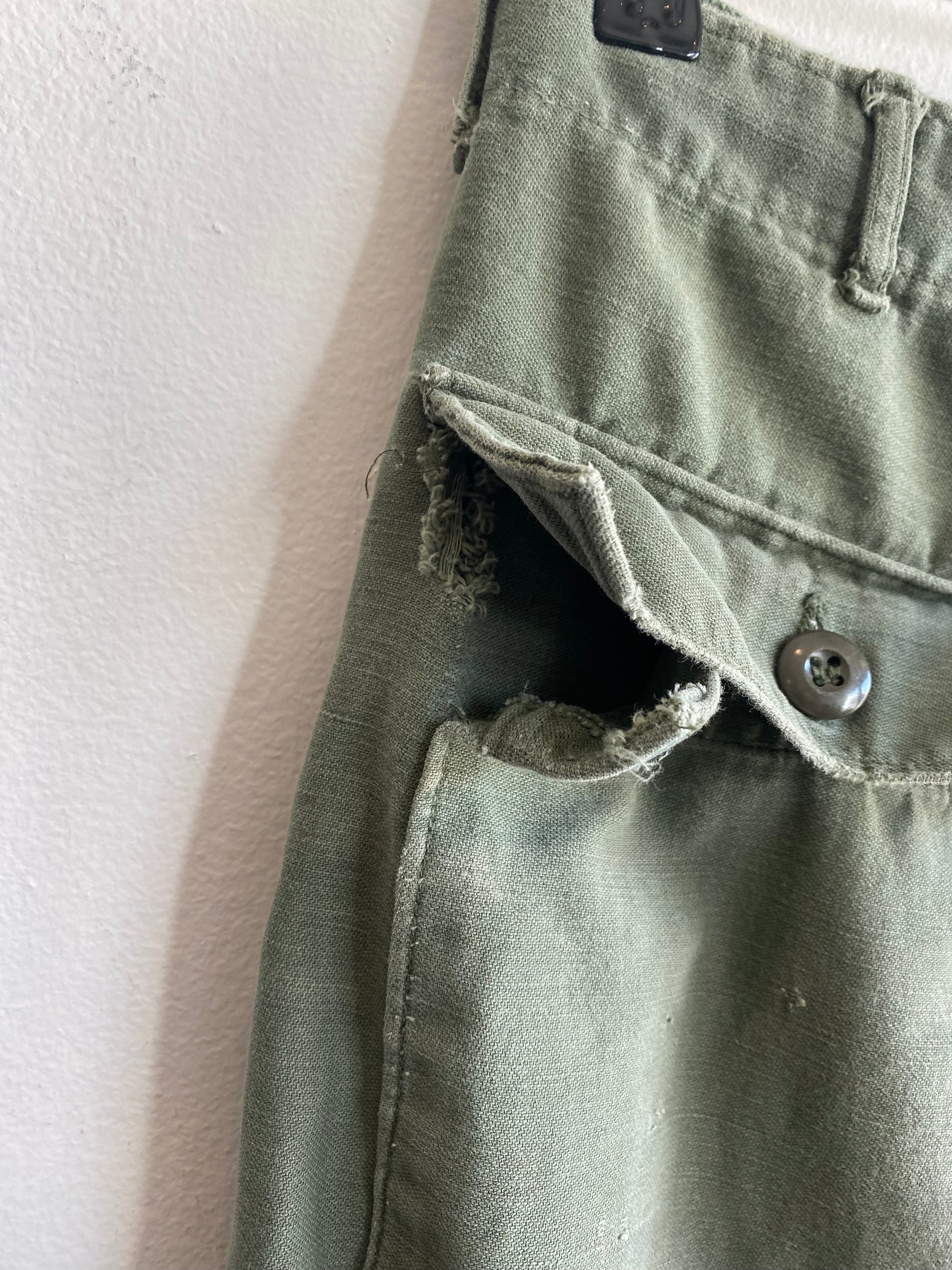 Vintage 1970’s OG-107 Military Fatigue Trousers - La Lovely Vintage 