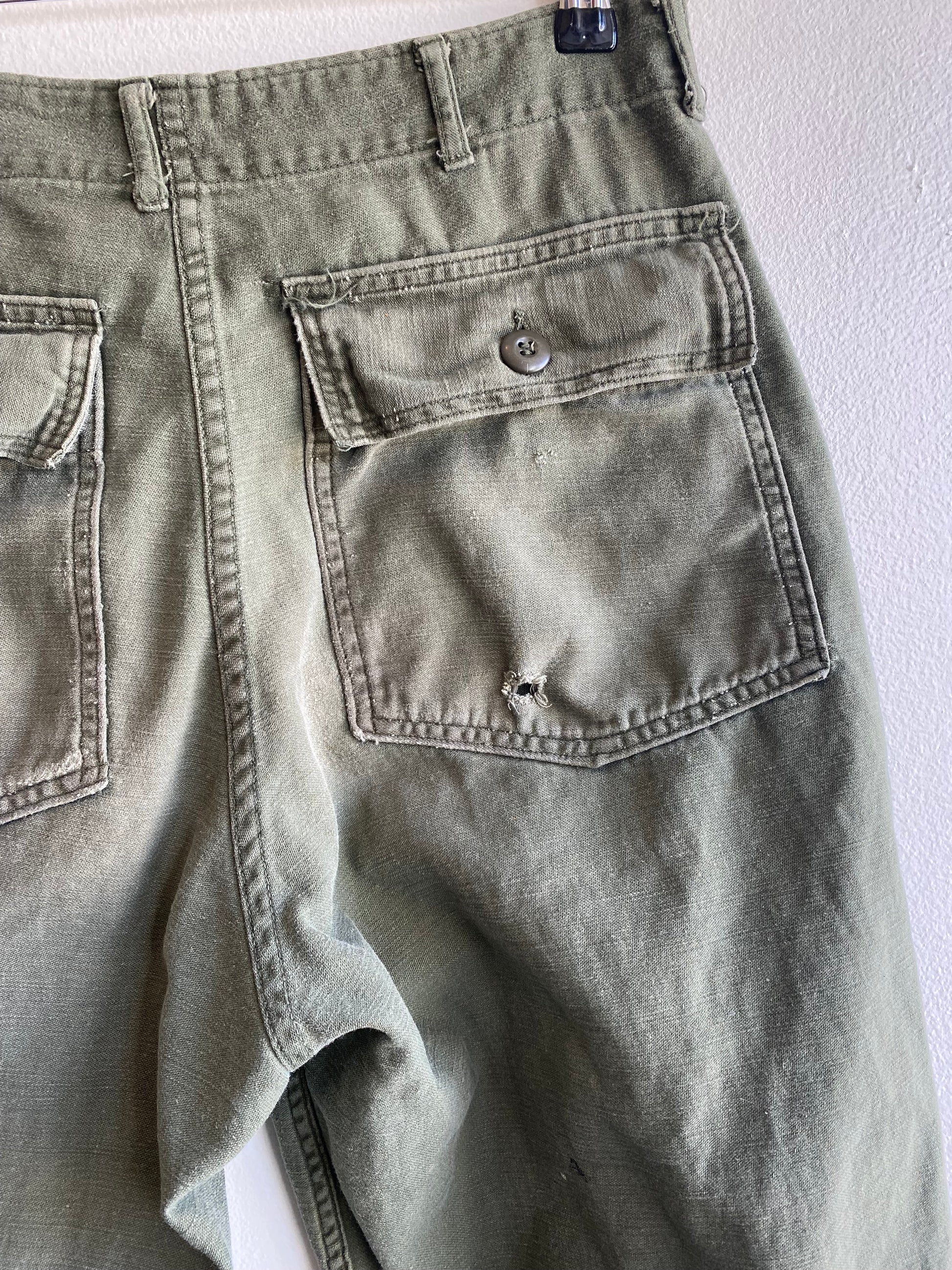 Vintage 1970’s OG-107 Military Fatigue Trousers - La Lovely Vintage 