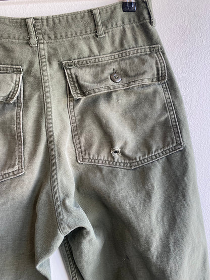 Vintage 1970’s OG-107 Military Fatigue Trousers - La Lovely Vintage 