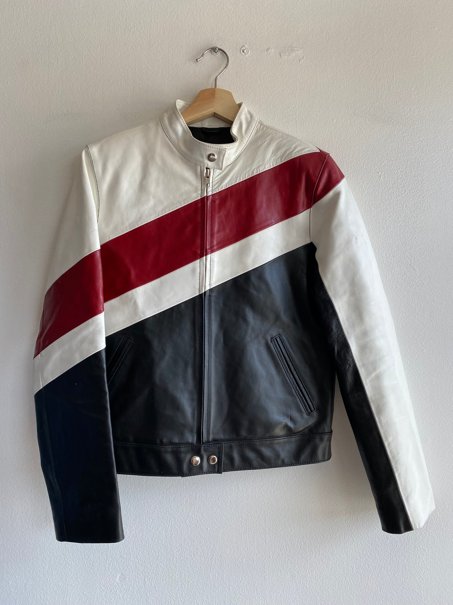 Vintage 90's Wilson's Leather Maxima Racing Style Leather Jacket