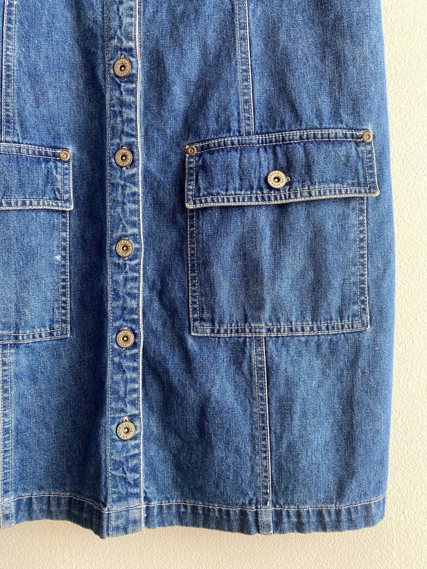 Vintage 90's Bill Blass Jeans Denim Mini Dress