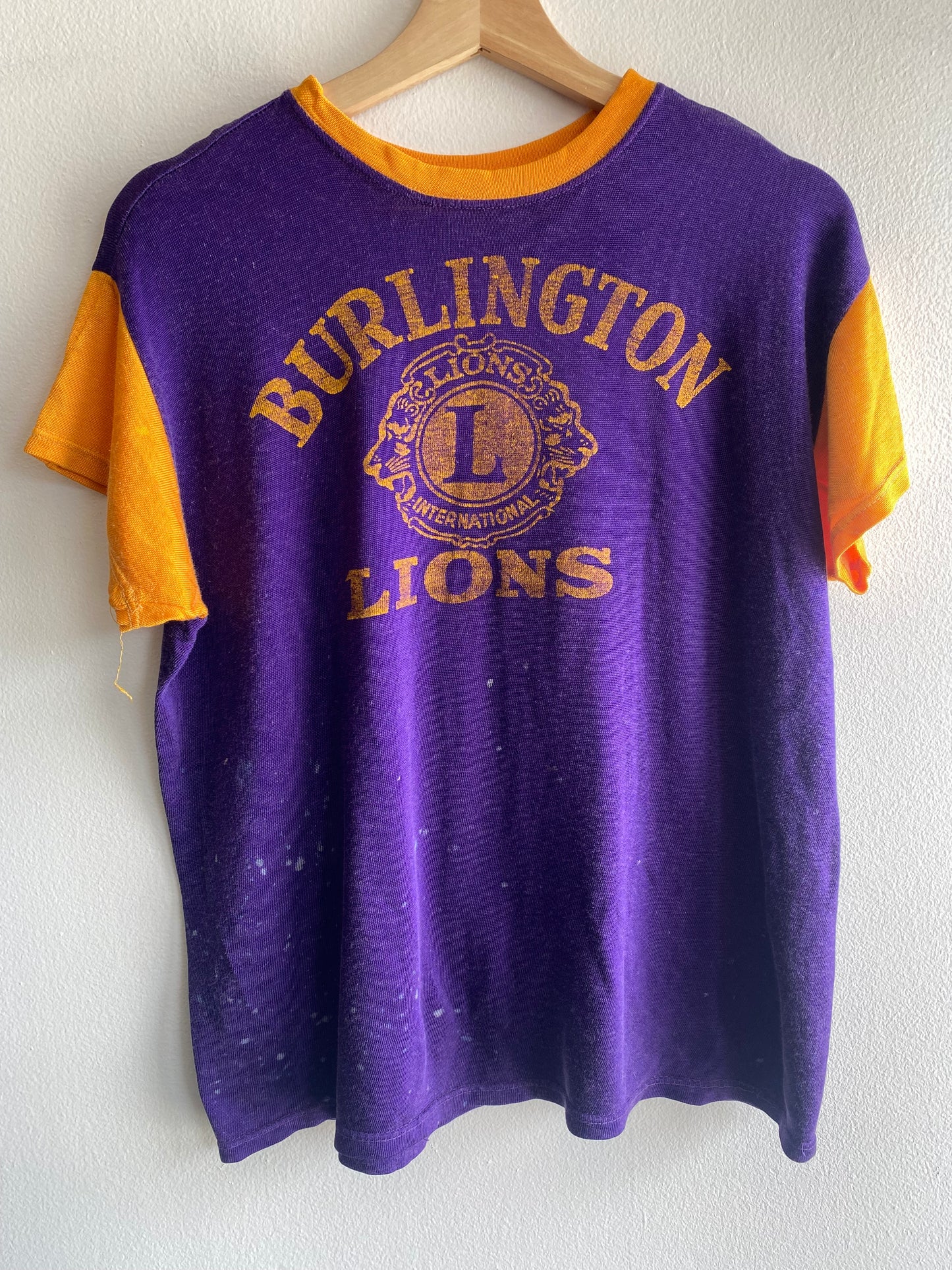 Vintage 1950’s Burlington Lions Durene Jersey T-Shirt