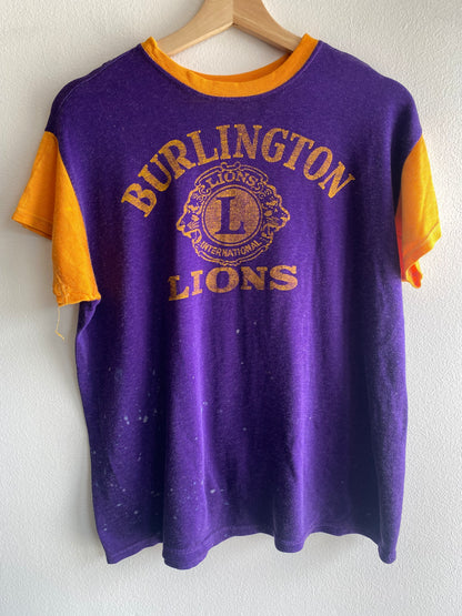 Vintage 1950’s Burlington Lions Durene Jersey T-Shirt