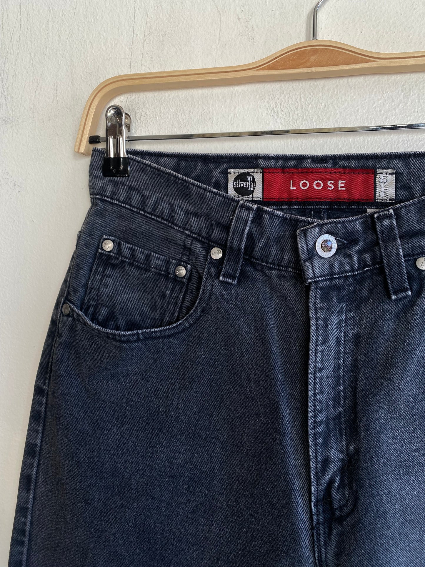 Vintage 1990’s Levi’s Silver Tab “Loose” Black Denim Jeans