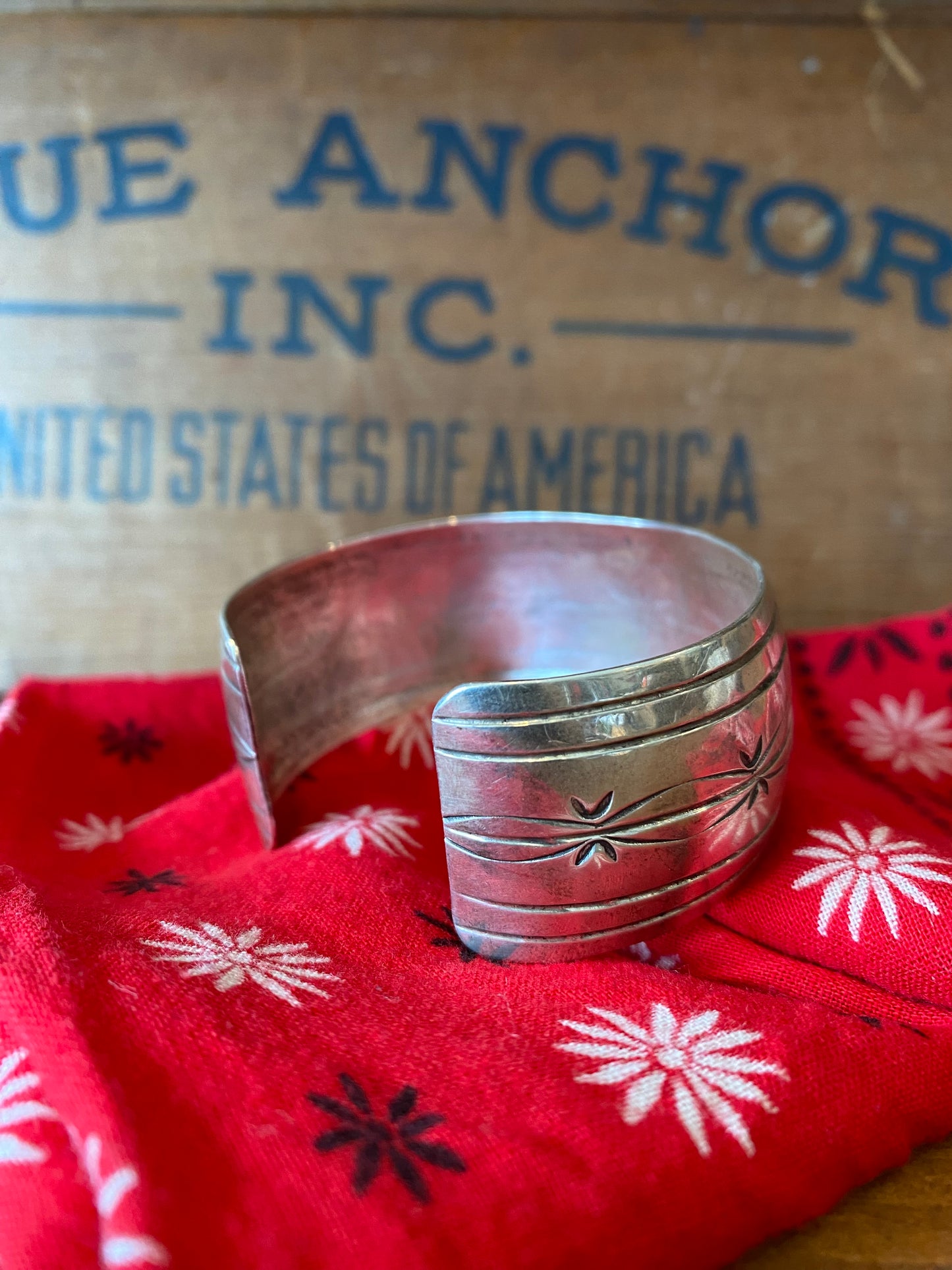 Vintage Sterling Silver Cuff
