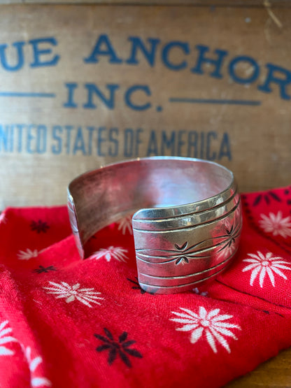 Vintage Sterling Silver Cuff