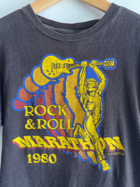 Vintage 1980 Rock and Roll Marathon T-Shirt