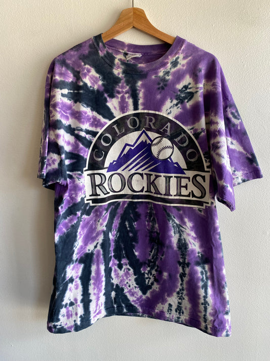 Vintage 2001 Colorado Rockies Tie-Dye T-Shirt - La Lovely Vintage 