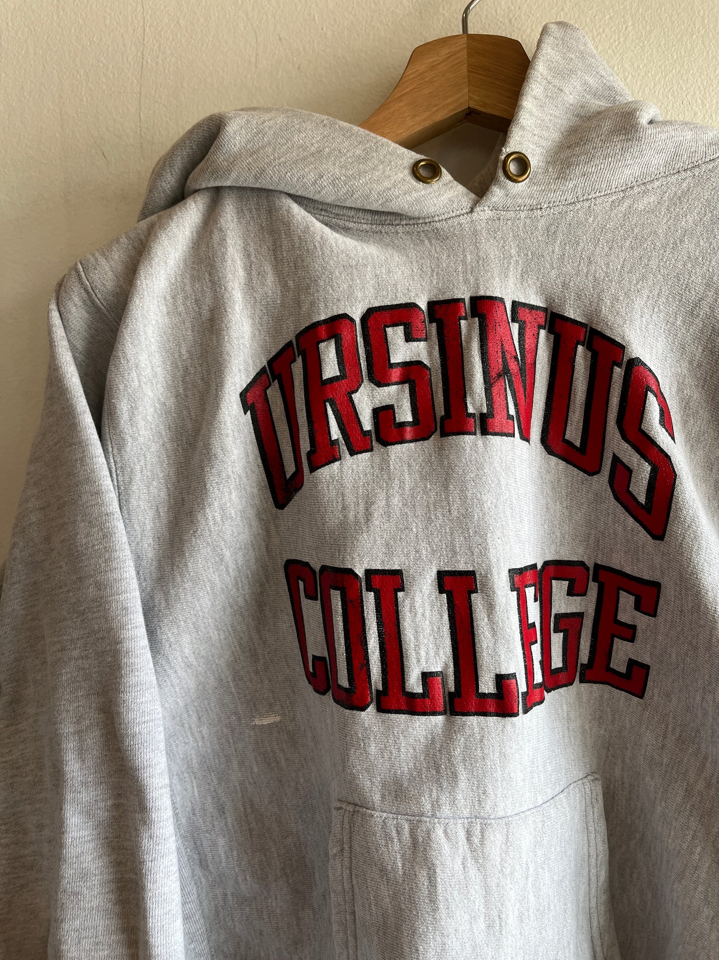 Vintage 1980’s Ursinus College Reverse Weave Hooded Sweatshirt