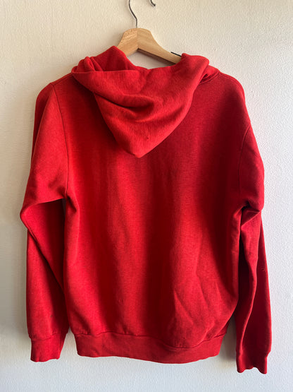 Vintage 1970’s Red Hooded Zip-Up Sweatshirt - La Lovely Vintage 
