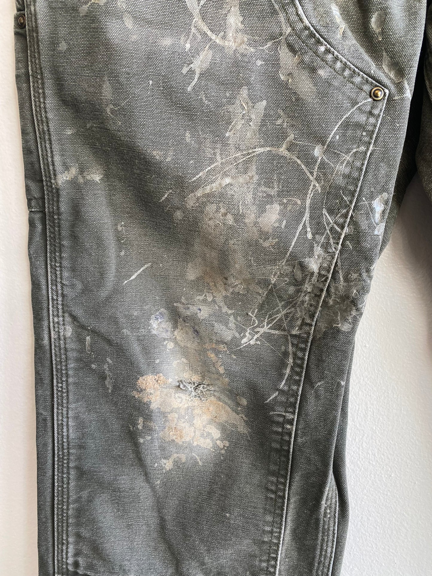 Vintage Y2K Carhartt Double Knee Canvas Work Pants