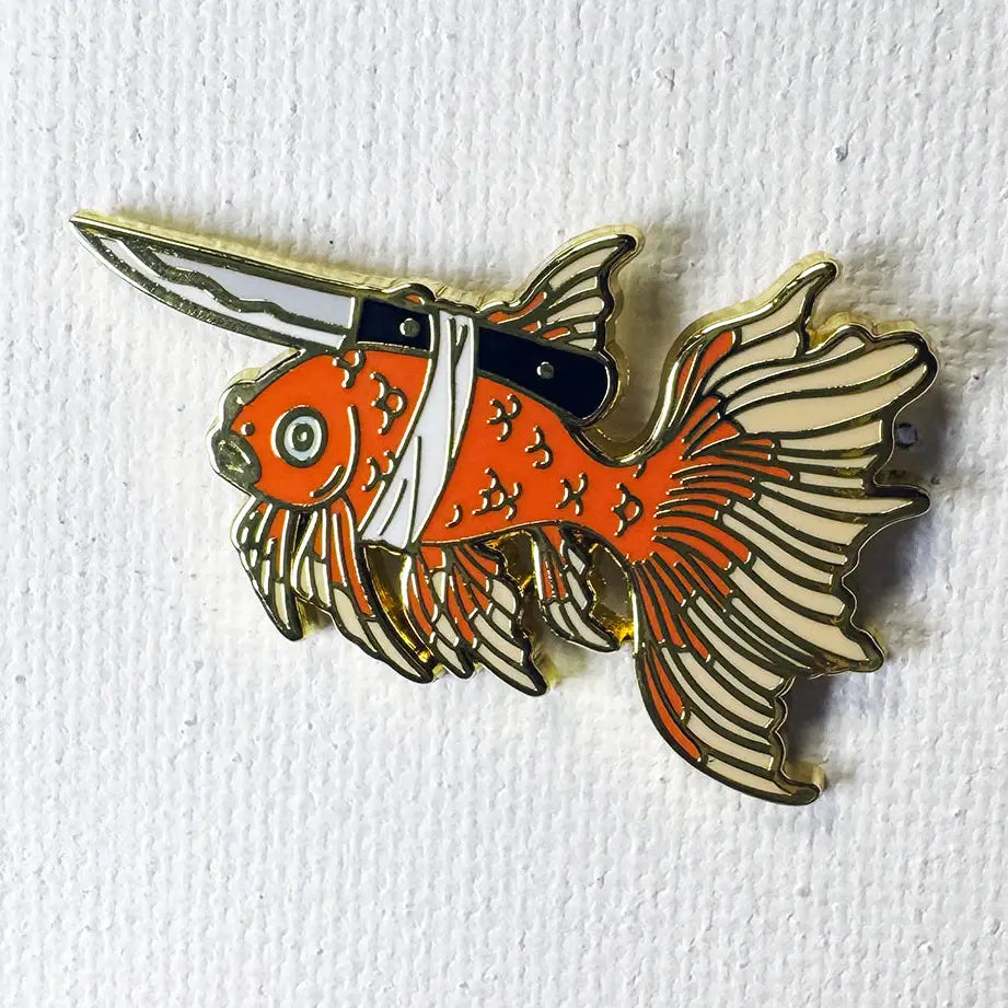 Strike Gently - Enamel Pin - La Lovely Vintage 