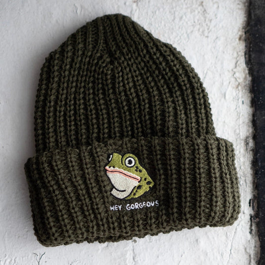 Stay Home Club - Chunky Knit Beanie - La Lovely Vintage 