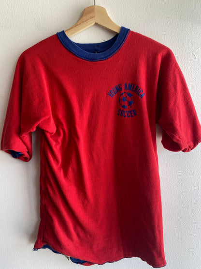 Vintage 1970’s Young America Soccer Reversible Gym Shirt - La Lovely Vintage 