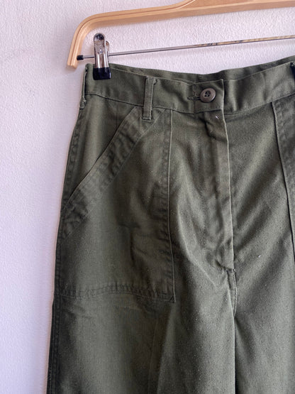 Vintage 1970’s OG-507 Women’s Military Fatigue Trousers - La Lovely Vintage 