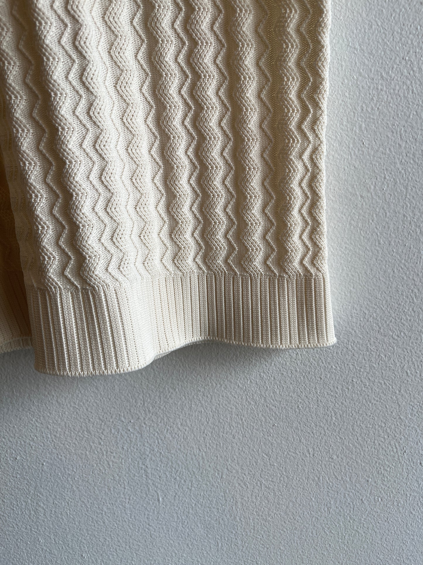 Vintage 1980’s Short Sleeve Tie-Neck Sweater