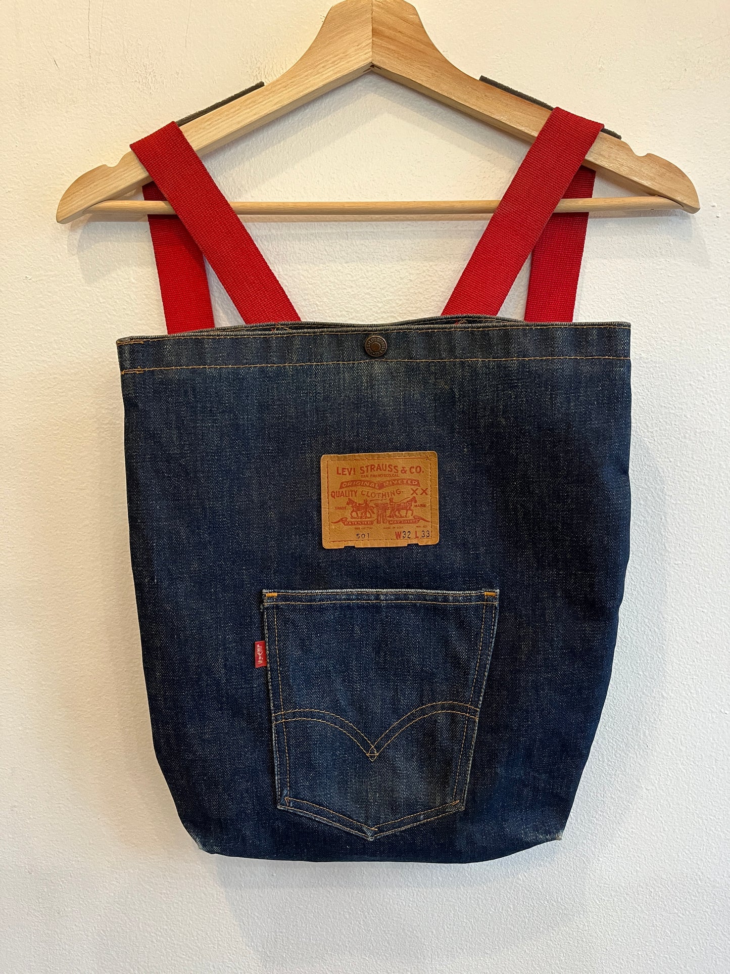 Vintage 1960/1970’s Levi’s “Big E” Denim Backpack