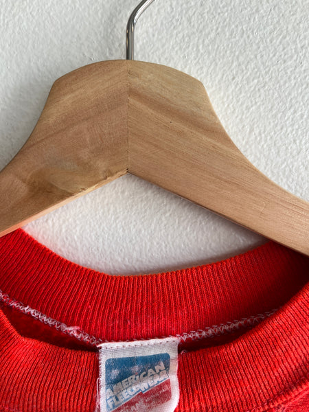 Vintage 1970’s Sunfaded Red Short-Sleeved Sweatshirt