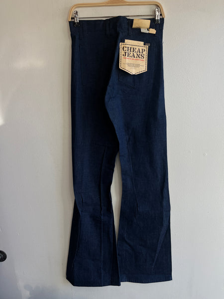 Vintage 1970’s Deadstock Naval-Style Flared Denim Jeans