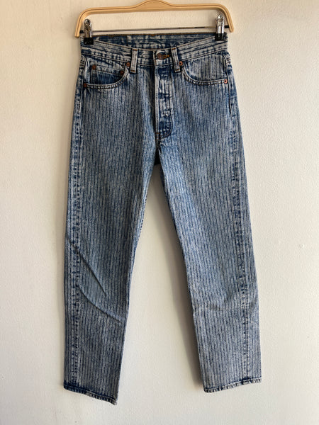 Vintage 1980’s Levi’s 501 Herringbone Denim Jeans