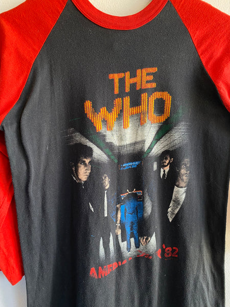 Vintage 1982 The Who 3/4 Sleeve Tour T-Shirt