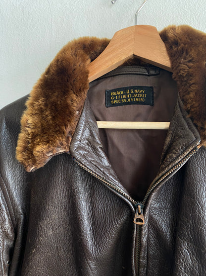 Vintage 1950’s USN G-1 Leather Flight Jacket