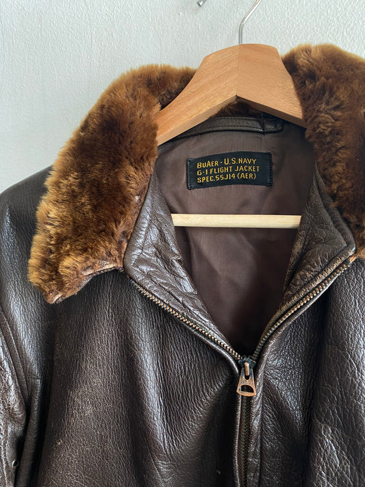 Vintage 1950’s USN G-1 Leather Flight Jacket