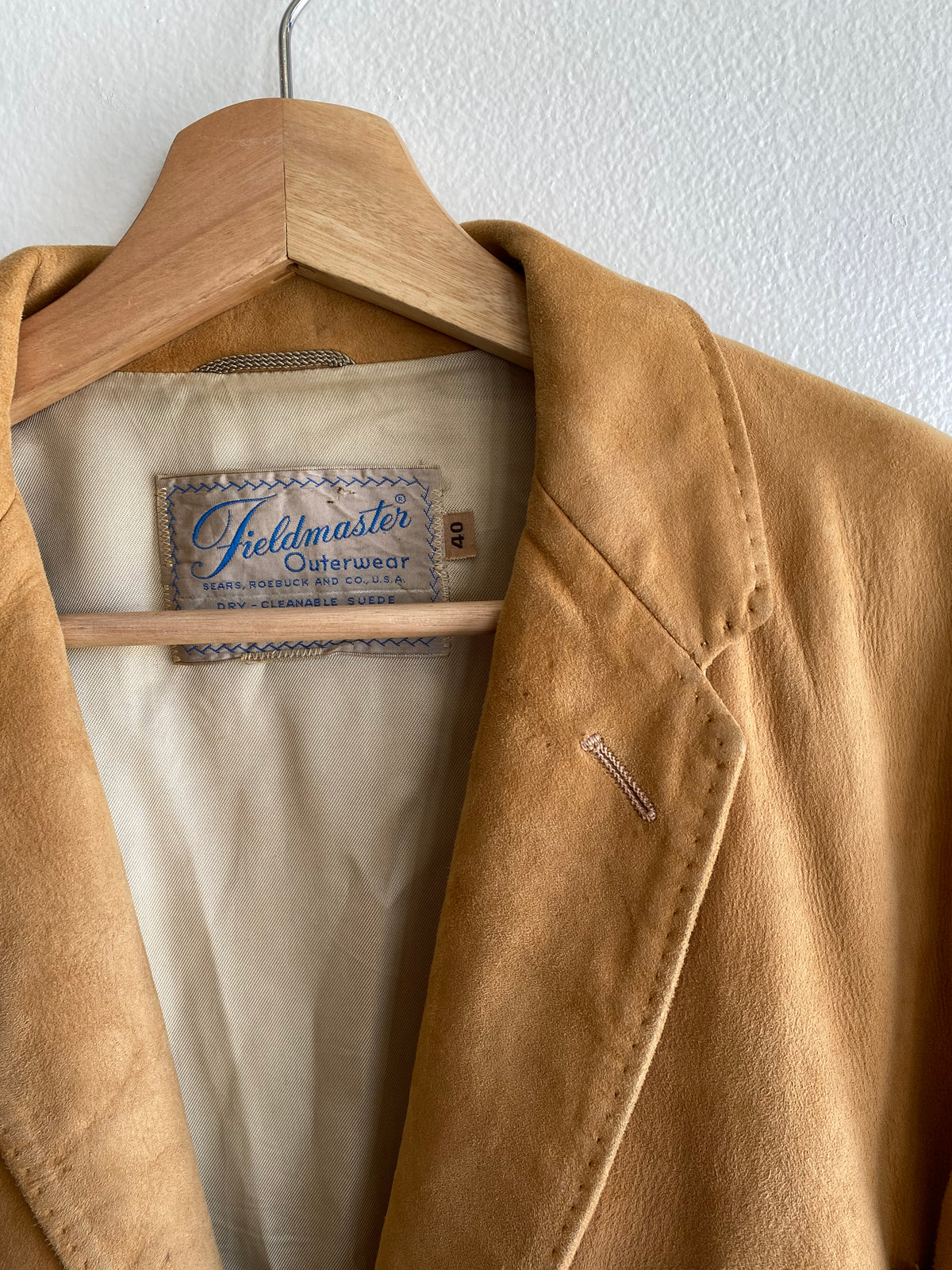 Vintage 1950/60’s Fieldmaster Suede Blazer Coat