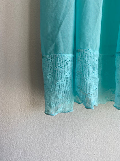 Vintage Y2K Victoria's Secret Teal Mesh Cami