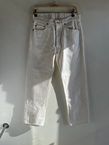 Vintage 1980’s Levi’s 501 White Denim Jeans