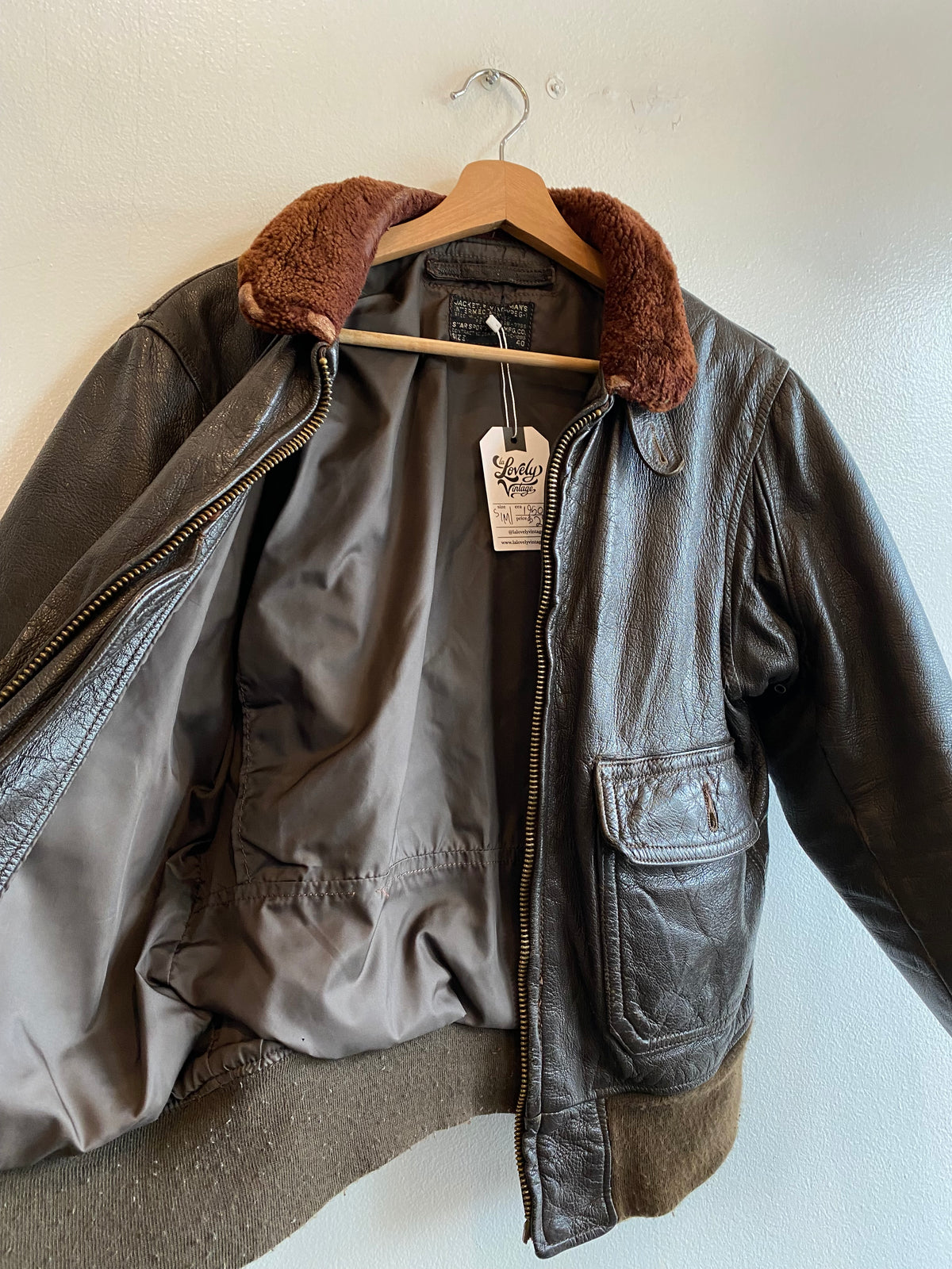 Vintage 1950’s Air Force G-1 Leather bomber jacket