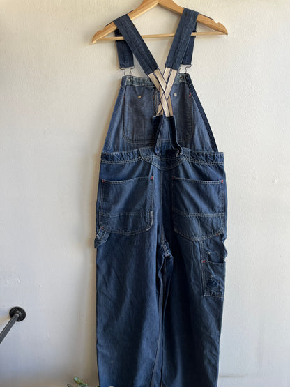 Vintage 1950’s Powrhouse Low-Back Denim Overalls