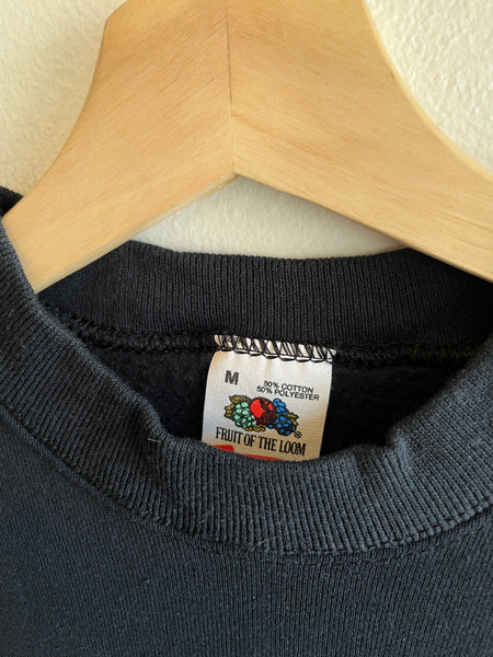 Vintage 1990’s Black Blank Crewneck Sweatshirt