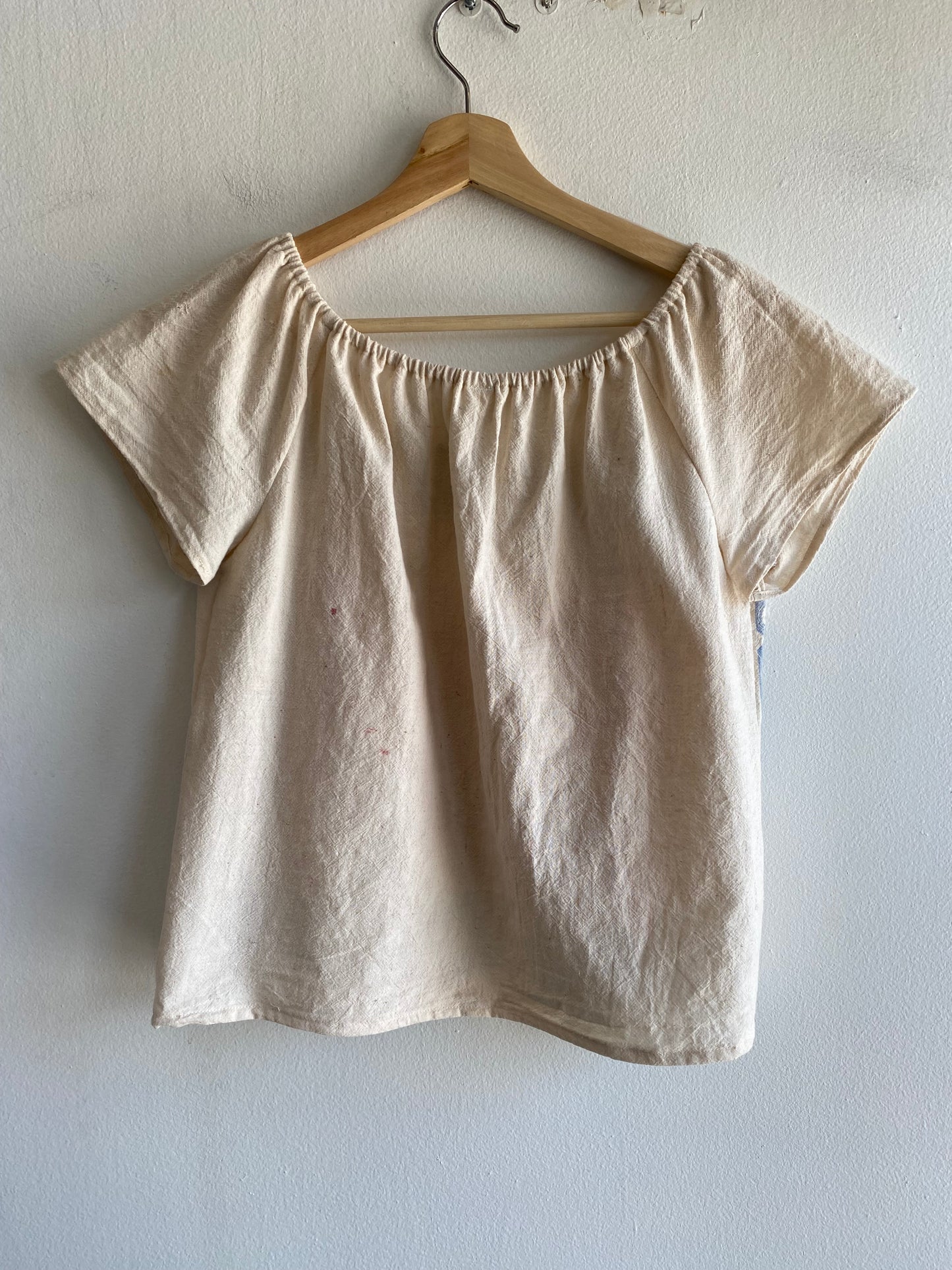 Trash Textiles - Handmade Antique Feedsack Blouse/Shirt