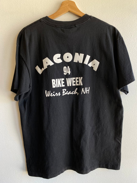 Vintage 1994 “Old Bikes and Good Whiskey” T-Shirt - La Lovely Vintage 