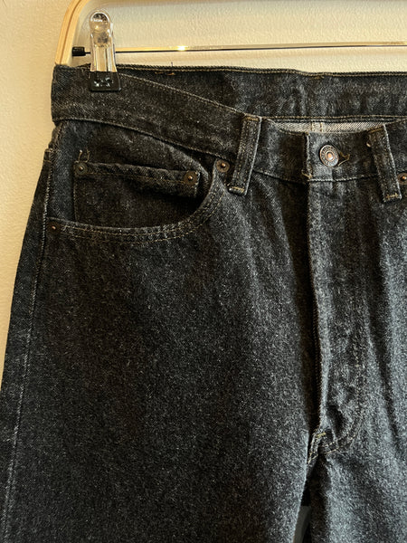 Vintage 1980's Levi’s 501 Black Denim Jeans