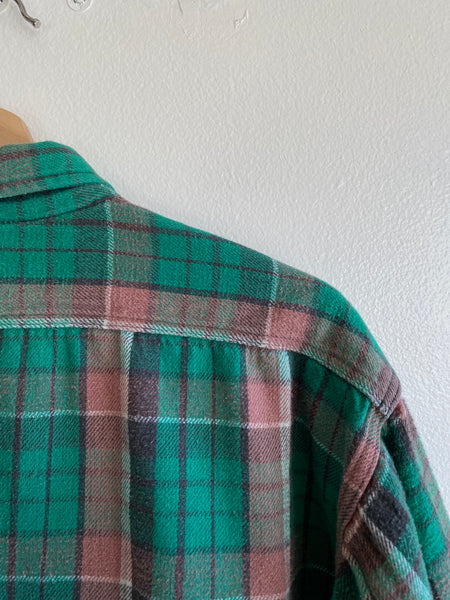 Vintage 1950’s P-N-H Cotton Flannel Button-Up Shirt